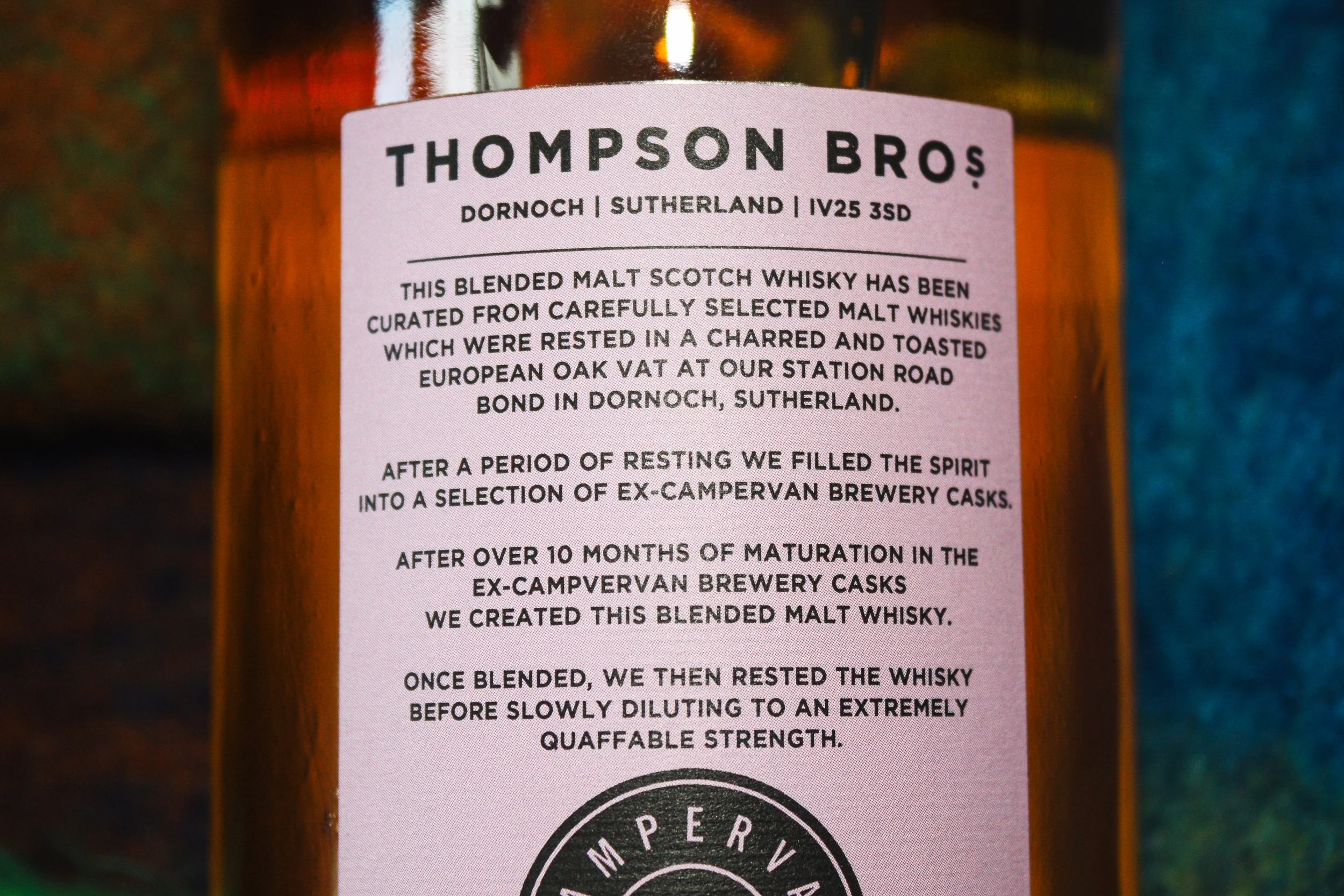 Thompson Bros. x Campervan 8年スコッチウイスキー Thompson Bros X Campervan 8yo — Dramface